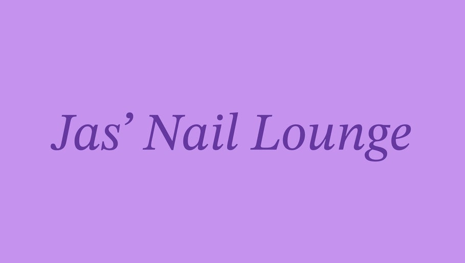 Jas’ Nail Lounge logo set against a lavender background in Malvern, England, GB.