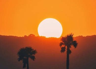 A mesmerizing sunset view near The Studio in Melbourne, Victoria, AU, creating a calming ambiance.