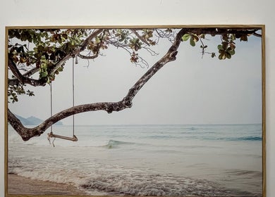 Peaceful beach swing at The Studio, Melbourne, Victoria, AU offers a serene ambiance.