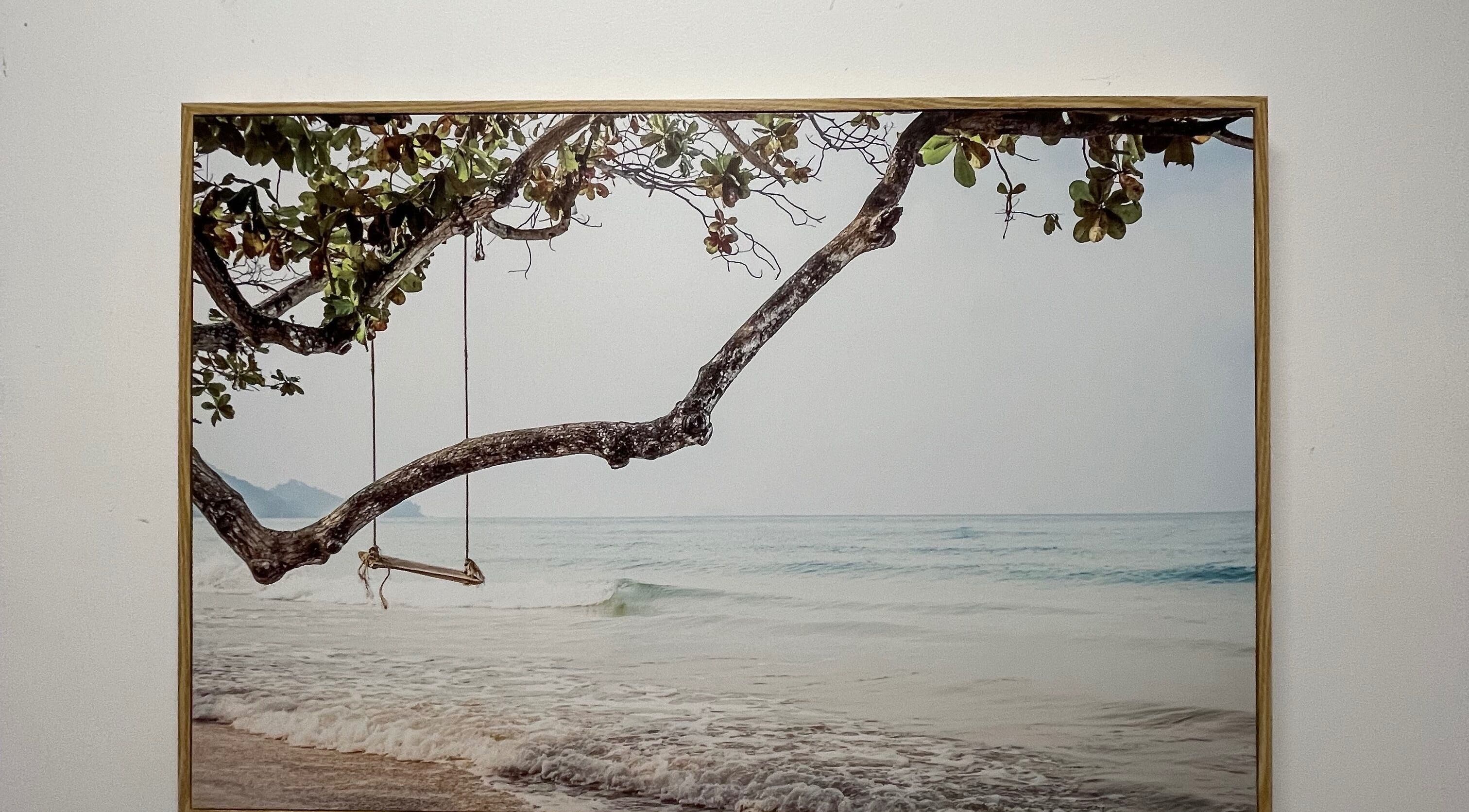 Tranquil beach swing at The Studio, Melbourne, Victoria, AU. Perfect relaxation setting.