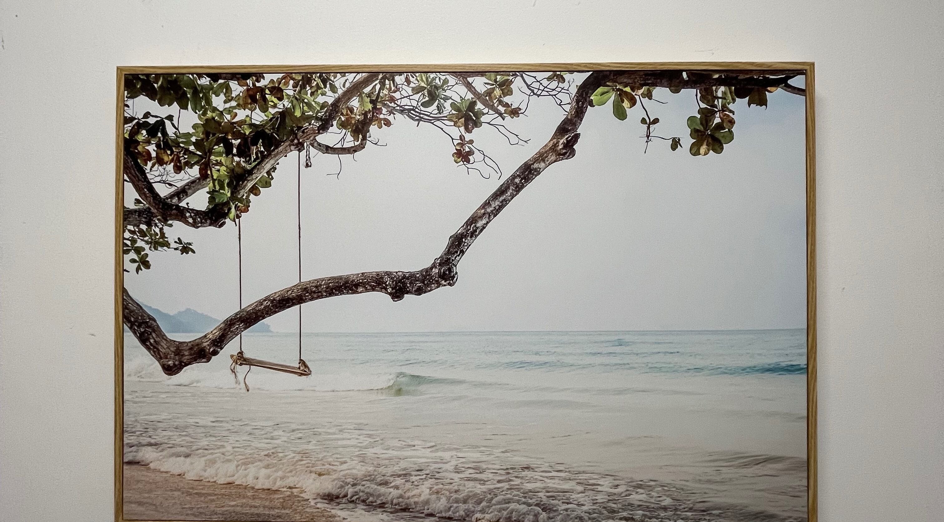 Tranquil beach swing at The Studio, Melbourne, Victoria, AU. Perfect relaxation setting.