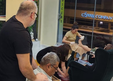 Guests enjoying foot massages at Royal Foot Massage - Taksim, İstanbul, İstanbul, TR, creating a serene atmosphere.