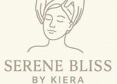 Minimalist logo for Serene Bliss by Kiera, a beauty spa in Colwyn Bay, Wales, GB.