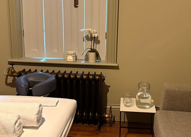 Cozy massage room at Sanae Restore Massage Therapy - Brighton & Hove, Brighton And Hove, England, GB.