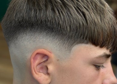 Close-up of a precision fade haircut at ODCUTZ, Portlaoise, County Laois, IE highlighting barbering skills.