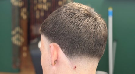 Close-up of a sleek fade haircut at ODCUTZ, Portlaoise, County Laois, IE.