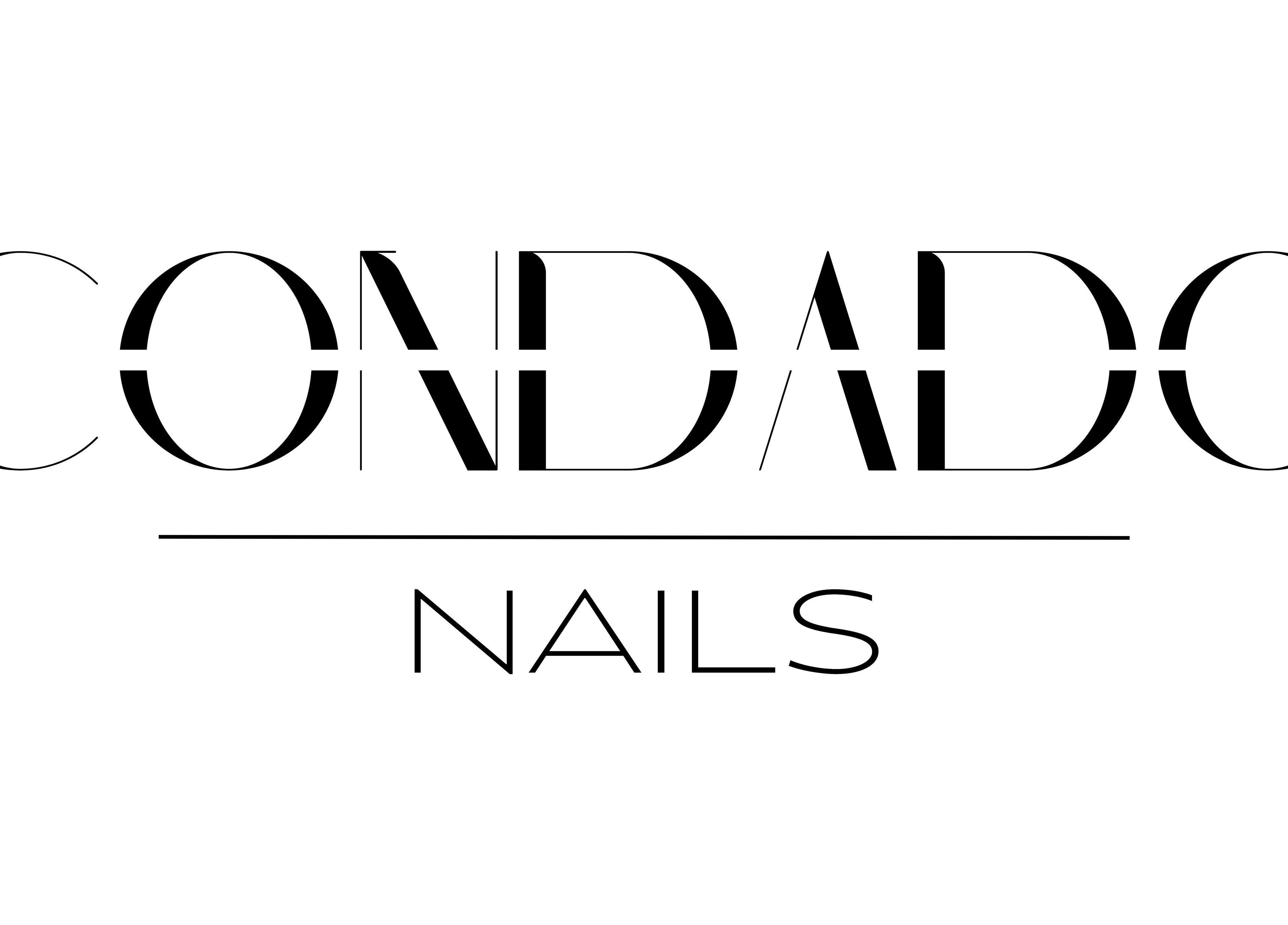 Logotipo elegante de Condado Nails, ubicado en San Juan, San Juan, PR.