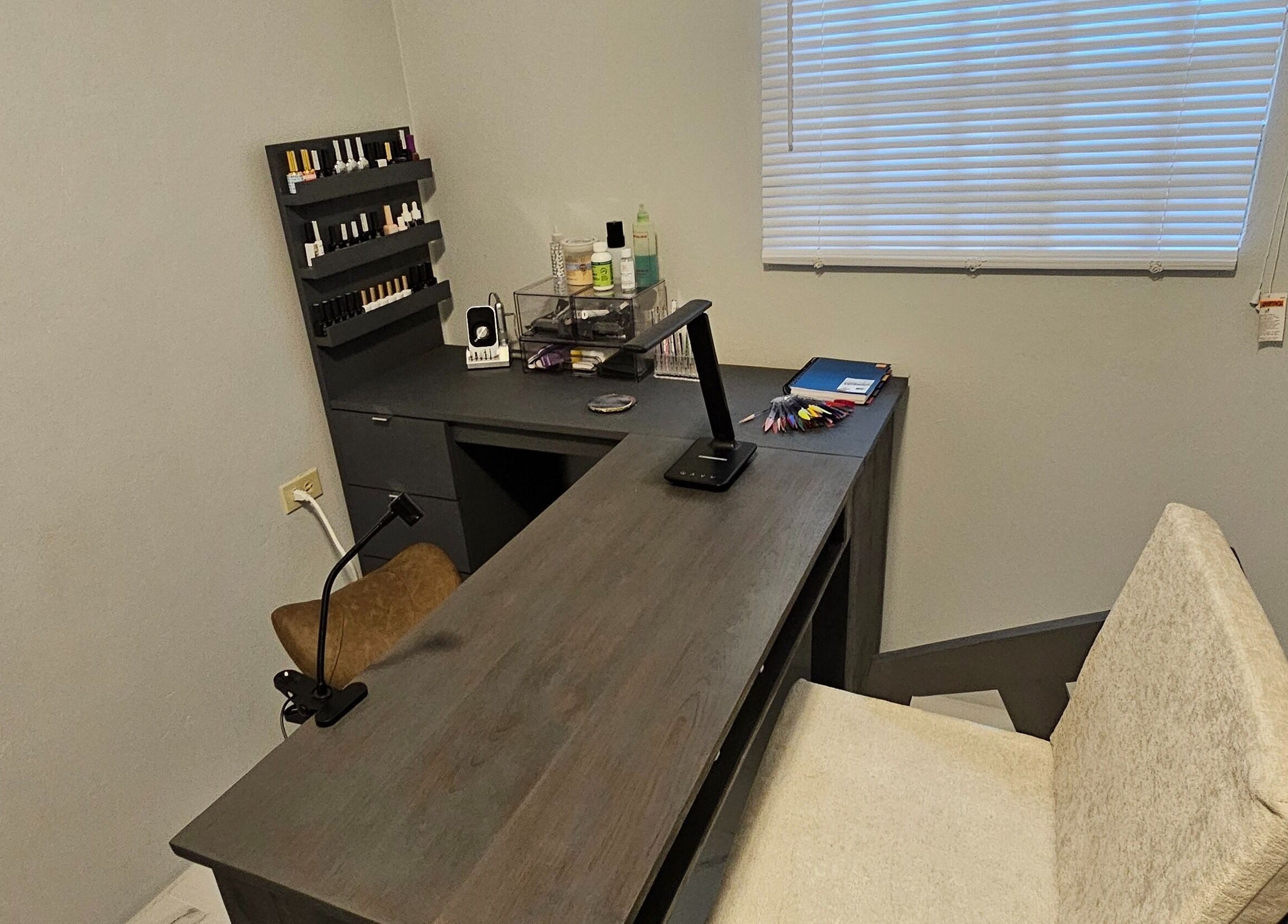 Modern nail care station at Mixy Pixie Beauty, Diego Martin, Diego Martin Regional Corporation, TT.