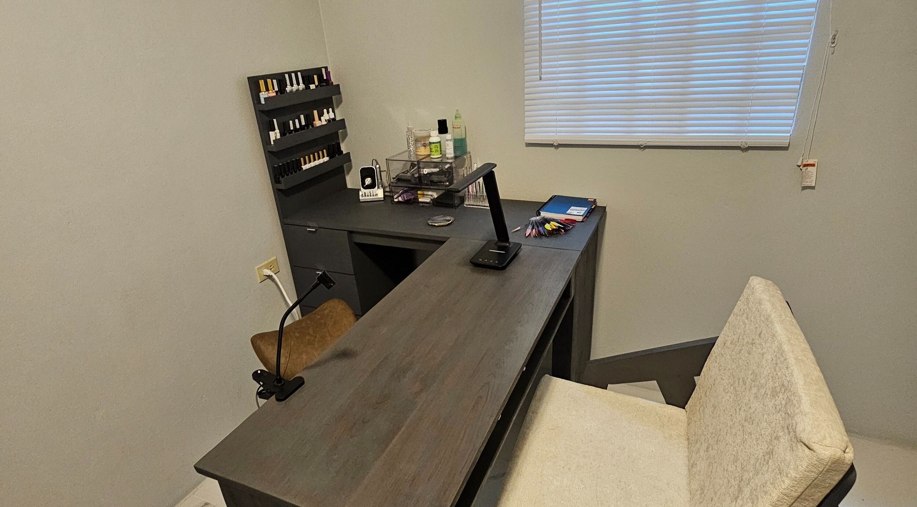 Modern nail care station at Mixy Pixie Beauty, Diego Martin, Diego Martin Regional Corporation, TT.