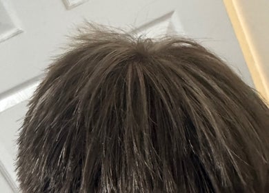 Close-up of a stylish haircut at Chlos Hair in Newport, England, GB showcasing textured layers.