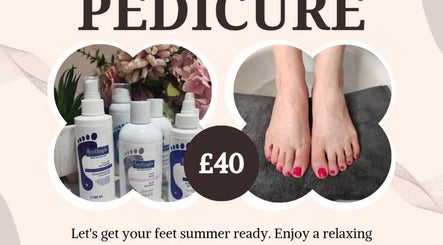 LMC Makeup and Beauty in Maghera, Northern Ireland, GB offers a summer-ready pedicure service using Footlogix products.
