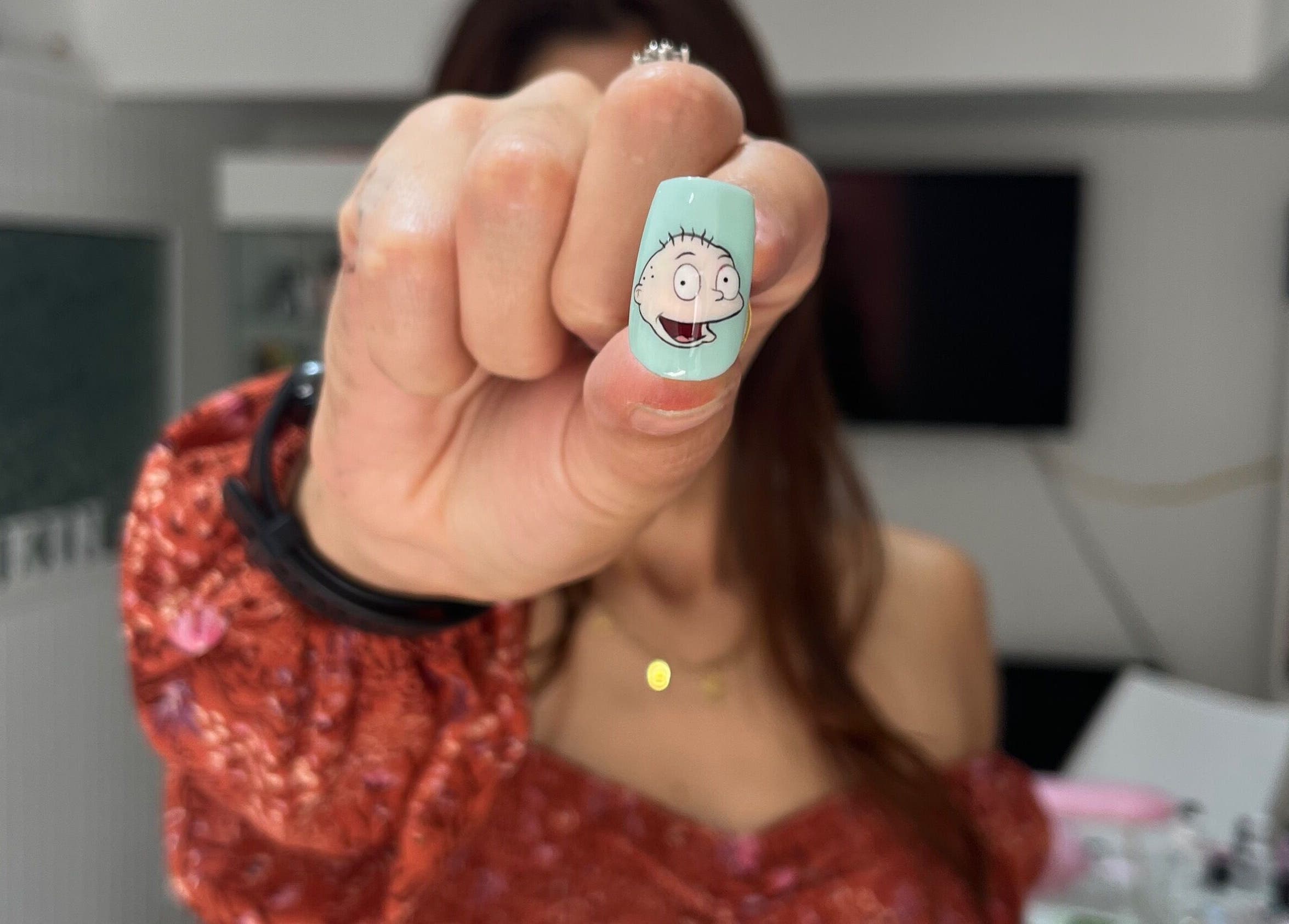 Uña decorada con diseño animado en MYKIN, Antofagasta, Antofagasta, CL.