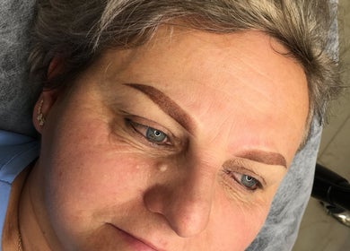Perfectly shaped brows at Velora Studio Massage & PMU (Inside Collective Salon), Portsmouth, England, GB.