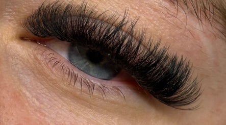 Close-up of elegant eyelash extensions from BoutiquelashesbyJade, Banjup, Western Australia, AU.