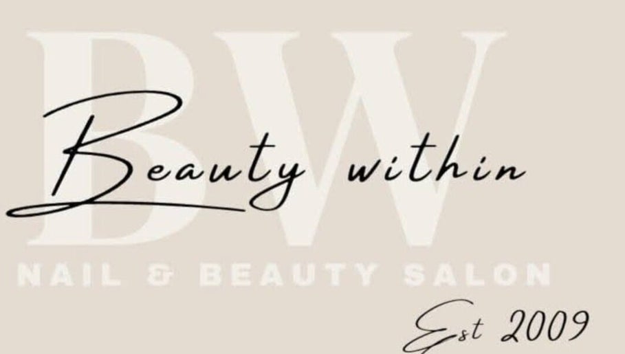 Beauty Within logo with elegant script at Castleford, England, GB.