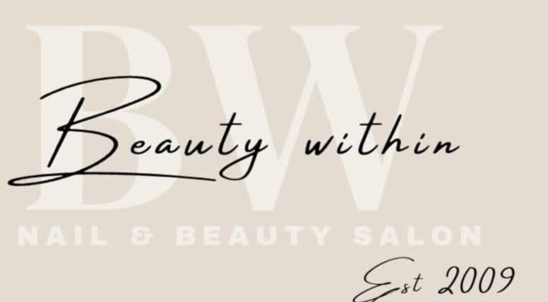 Beauty Within logo in elegant script with founding year. Located in Castleford, England, GB.