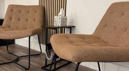 Comfy seating at The Lair Studio, Bridgwater, England, GB. Ideal for relaxation in a stylish setting.