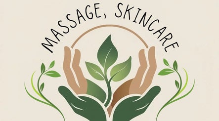 Illustration of hands cradling a plant at Massage, Skincare & Selfcare @The Zen Den, Astbury, England, GB.