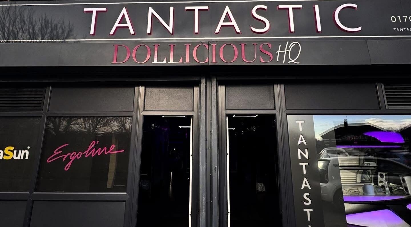 Front view of The Calm Lab in Conisbrough, England, GB, featuring modern and vibrant signage.