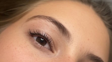 Close-up of expertly groomed lashes at Enhanced by Lily, Crewe, England, GB, showcasing natural beauty.