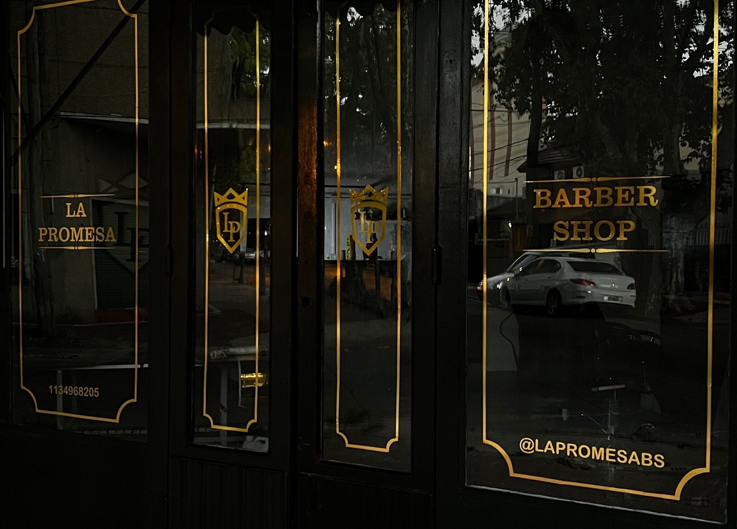 Entrada de La Promesa SA, barbería en Villa San Andrés, Provincia De Buenos Aires, AR.