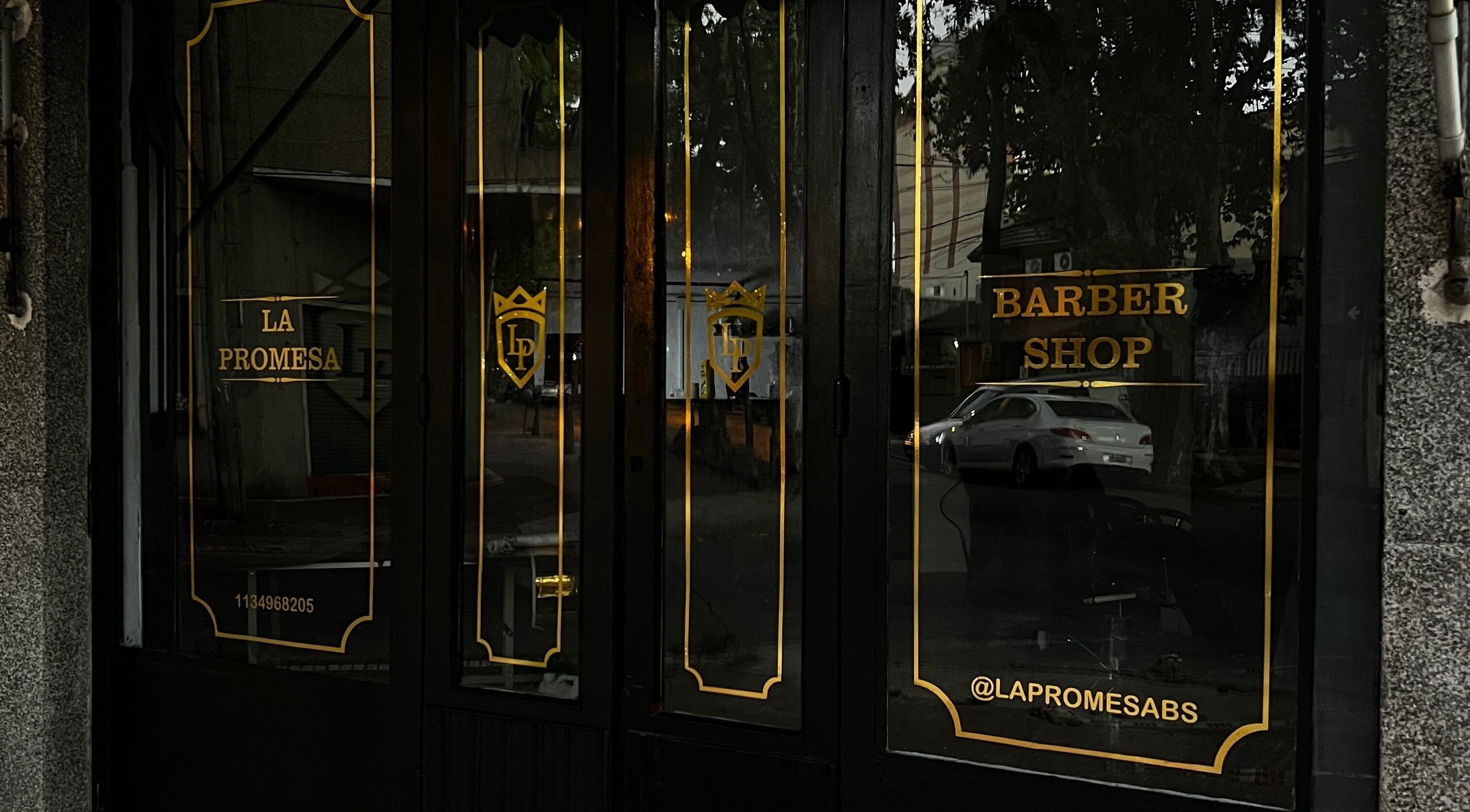 Entrada de La Promesa SA, barbería en Villa San Andrés, Provincia De Buenos Aires, AR.