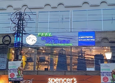 Feel Good Fitness facade in Guernsey, Saint-pierre-port, GG, showcasing modern gym signage.