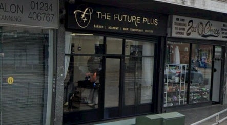 Front view of THE FUTURE PLUS venue in Bedford, England showcasing modern design.