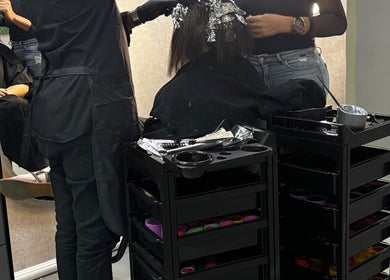 Professional hair styling at VIPA GREEN NAIL BAR & SPA in Santo Domingo, Distrito Nacional, DO.