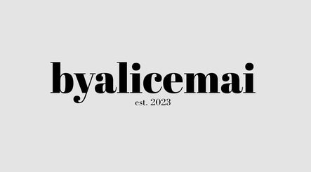 Nailsbyalicemai logo with est. 2023 in Ruislip, England, GB on a minimalist background.