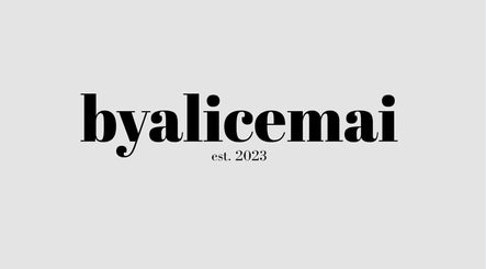 byalicemai logo with elegant font, established 2023, at Ruislip, England, GB.