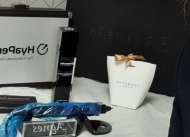 Beauty & Nails by Agnes therapy tools displayed artfully in Bangor, Northern Ireland, GB.