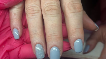 Elegant pastel nails with shimmer finish at Nailssbybeccax, County Mayo, County Mayo, IE.