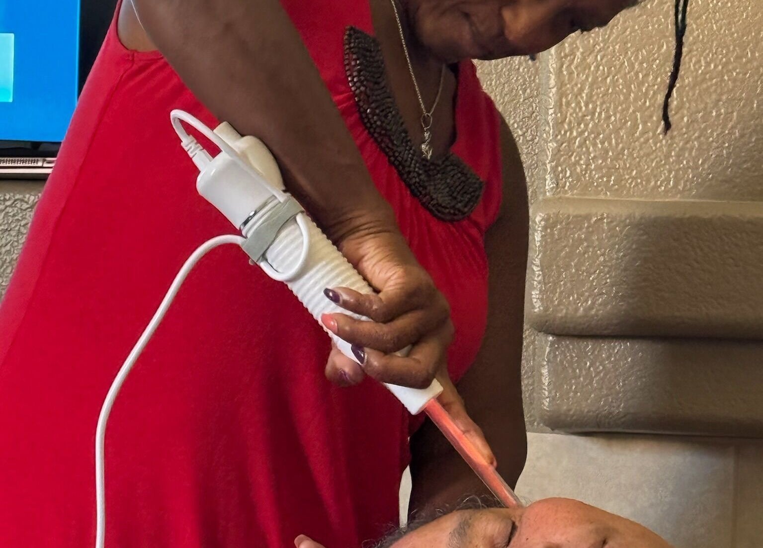 Lymphatic therapy session at Inevitable Healing Lymphatic Frequency Detox in Sunnyvale, California, US.