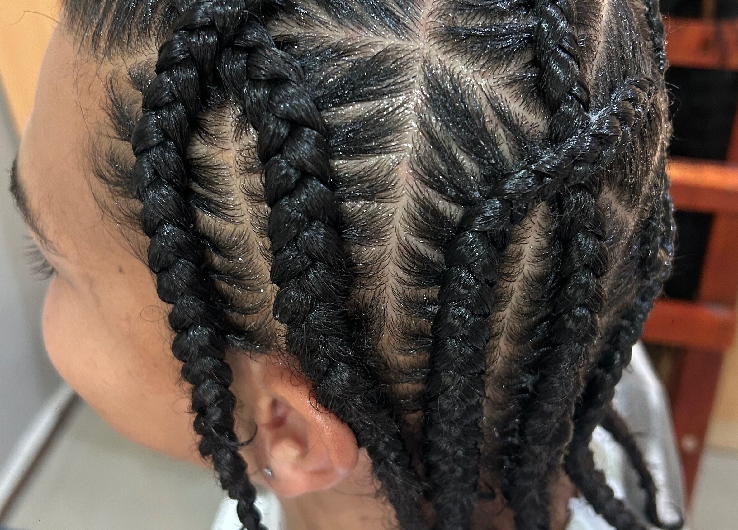Detailed braiding style at Braidbabes, Cape Town, Western Cape, ZA, showcasing expert craftsmanship.