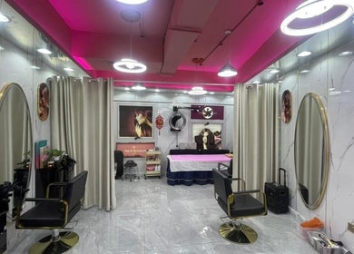 Elegant interior of Lady Star Beauty Salon L.L.C, Dubai, AE with stylish decor and modern chairs.