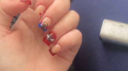 Vibrant nail art from Nailed It in Darlington, England, GB featuring Spider-Man theme.
