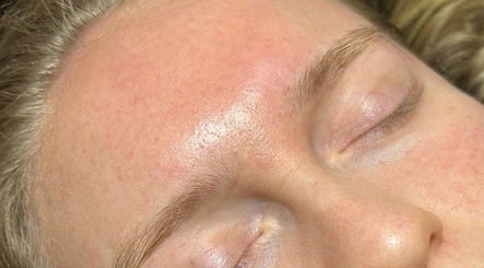 Close-up of glowing skin after a facial treatment at MUGG'D, Ponteland, England, GB.