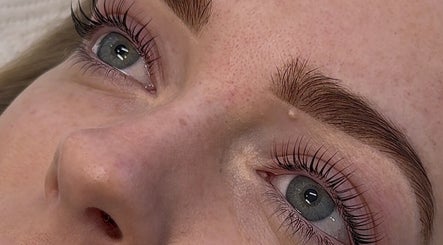 Close-up of eyelash extensions at Arch Aesthetic Co., Palm Beach, Queensland, AU.