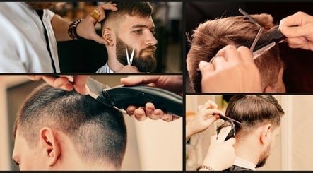 Men's haircuts at ABDI LEVIN FRISØR, Bryne, Rogaland, NO. Precision haircutting with scissors and clippers showcased.