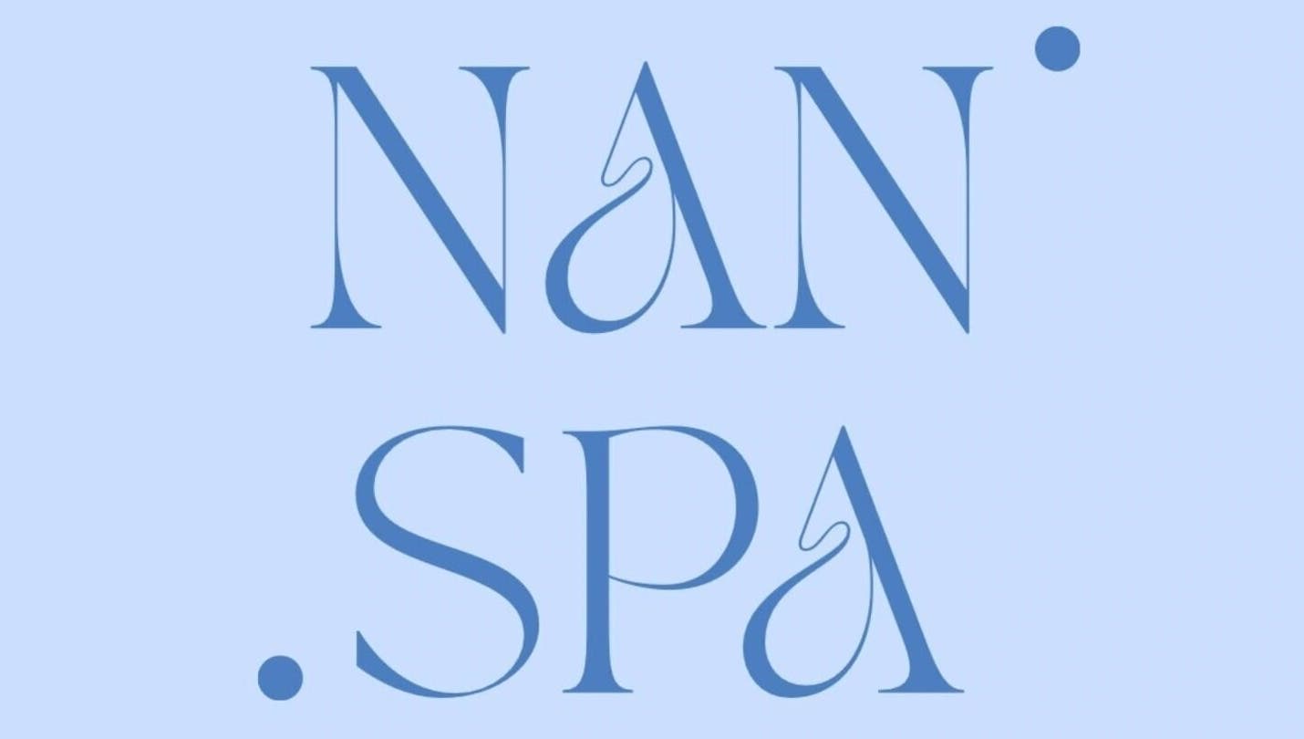 Logotipo azul de NanSpa en Ciudad Nezahualcóyotl, Estado De México, MX sobre fondo claro.