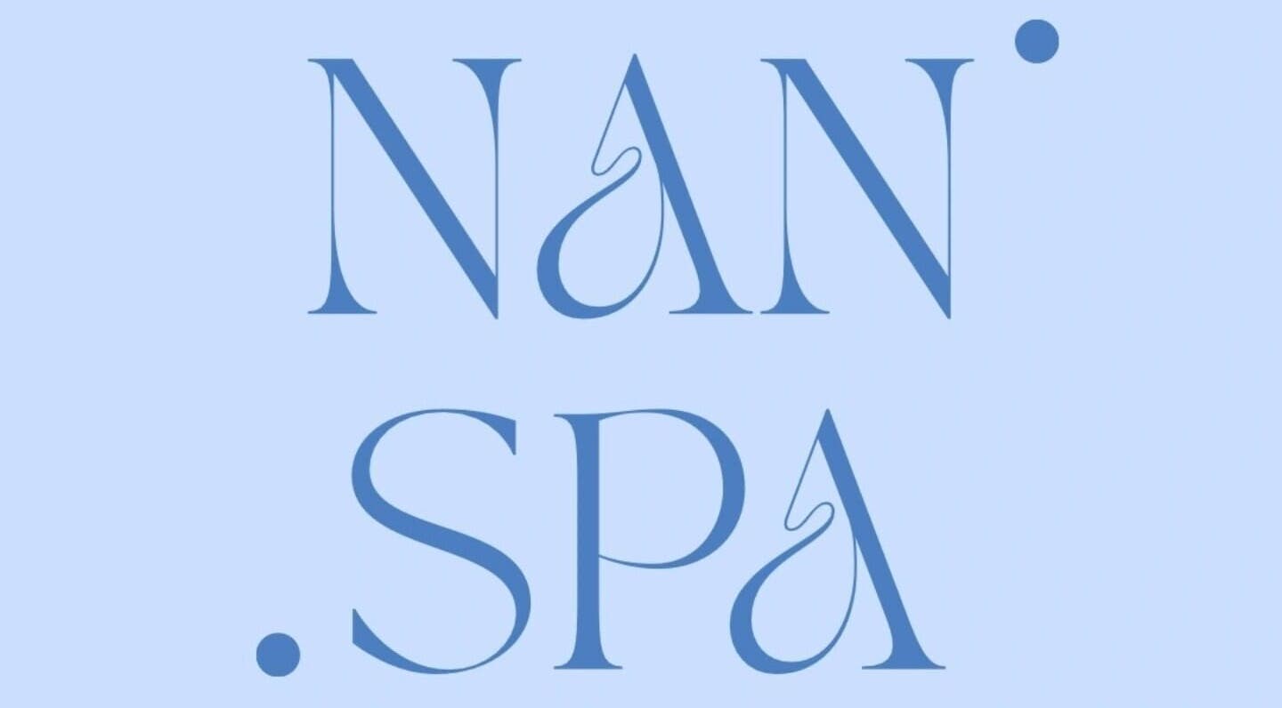 Logotipo azul de NanSpa en Ciudad Nezahualcóyotl, Estado De México, MX sobre fondo claro.