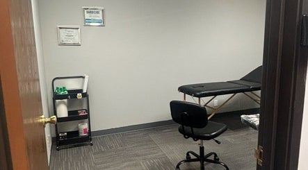 Professional tattoo room at Shade Tattoos in Thornton, Colorado, US, featuring a comfortable setup.