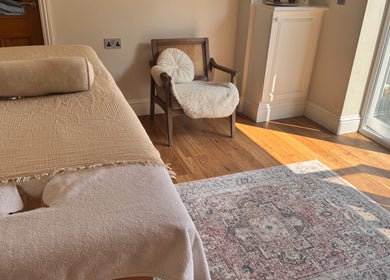 Relaxing treatment room at The Soul Co - (Women Only) - Walsall, featuring serene ambiance in Walsall, England, GB.