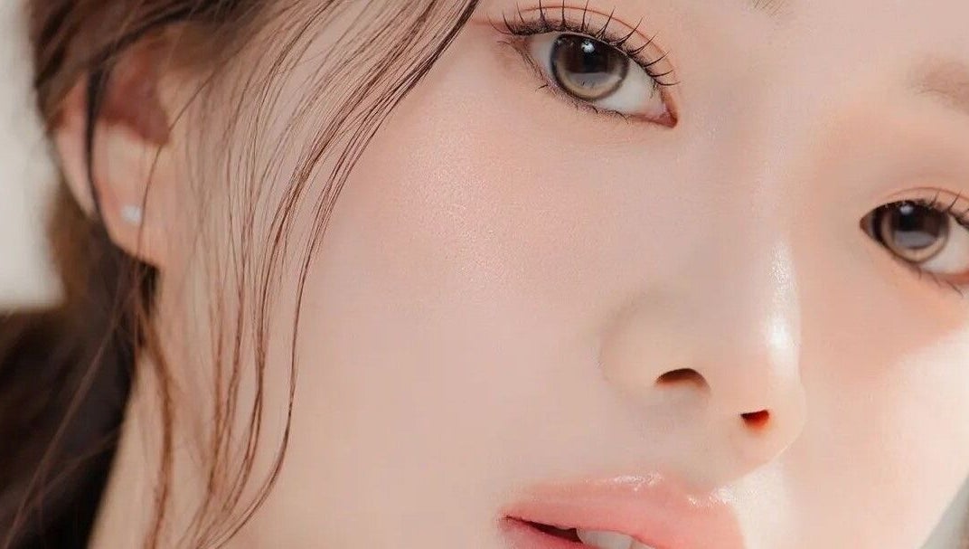 Close-up of a woman's flawless skin and natural makeup at Luna Beauty Melbourne, Melbourne, Victoria, AU.