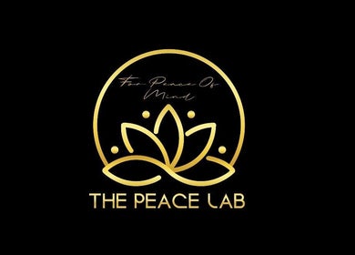 The Peace Lab logo with golden lotus design, Cape Town, Western Cape, ZA.