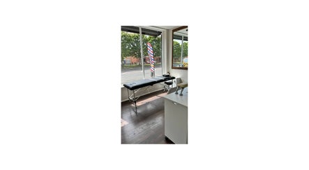 Relaxing interior of Irlam Nail Studio with modern treatment bed in Irlam, England, GB.