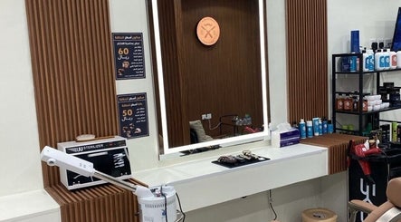 Modern barber station at صالون أسطر للحلاقة - Astur Barbershop, Riyadh, Riyadh Province, SA.