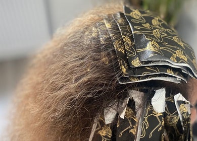 Hair highlighting in progress at Blended Hair & Wellness, Hounslow, England, GB.