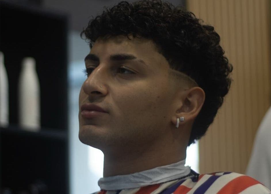 A modern haircut at Alberto's, Gzira, MT, showcasing styling expertise and precision.